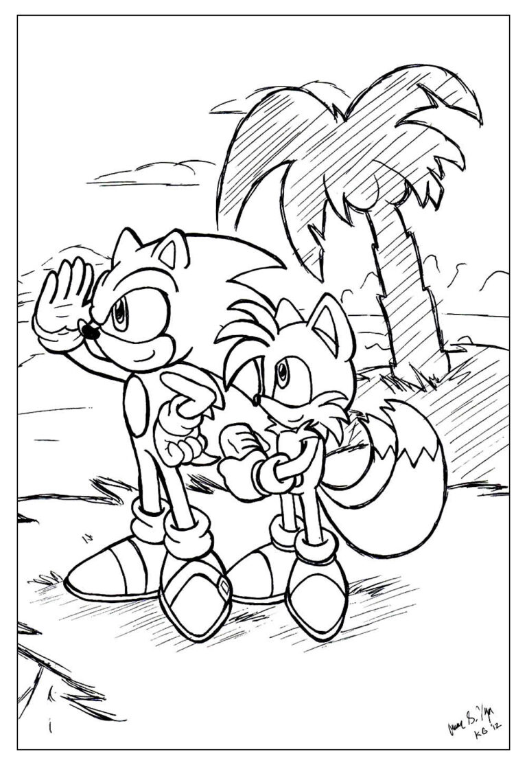 Desenhos De Tails Modelos Para Colorir