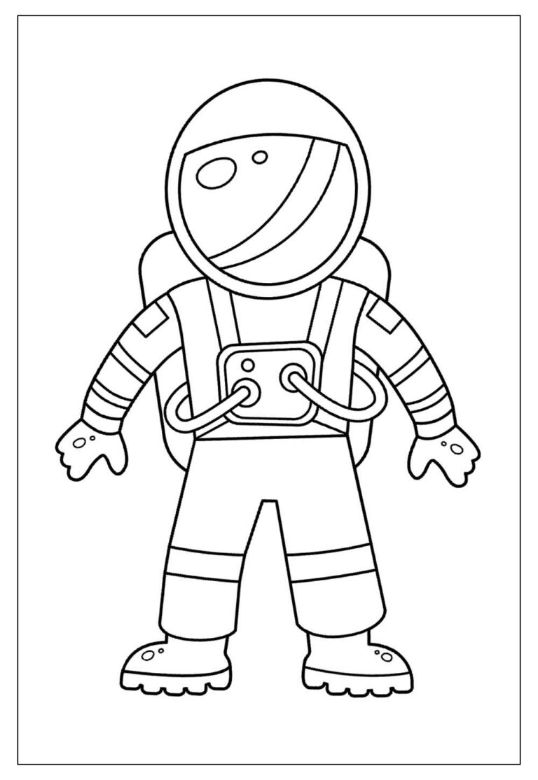 Desenhos De Astronauta Para Colorir E Pintar Tudo Para Colorir