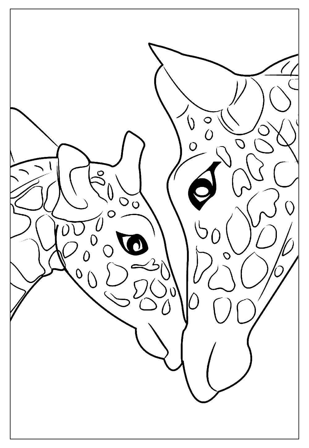 Desenhos De Girafas Para Colorir E Pintar Tudo Para Colorir