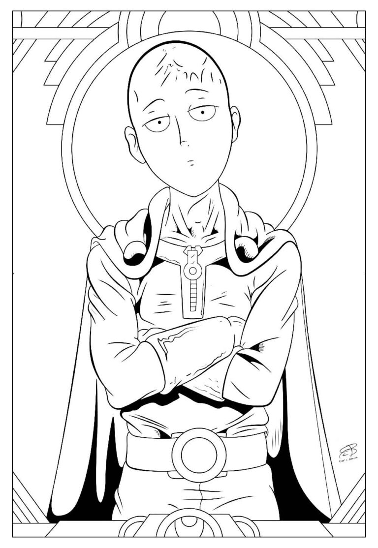 Desenhos Do Saitama Para Colorir E Pintar Tudo Para Colorir