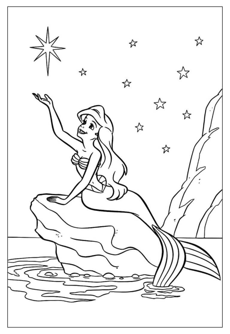 Desenhos Da Princesa Ariel Para Colorir Tudo Para Colorir