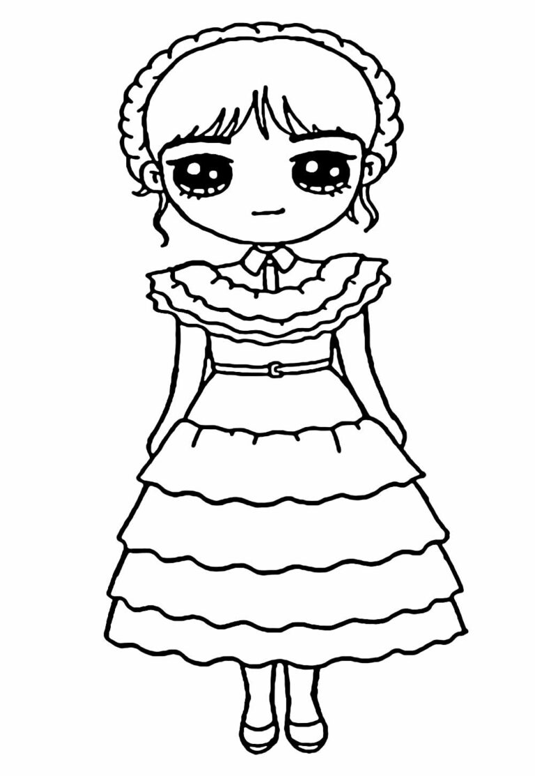 Desenhos Da Wandinha Para Colorir E Pintar Tudo Para Colorir