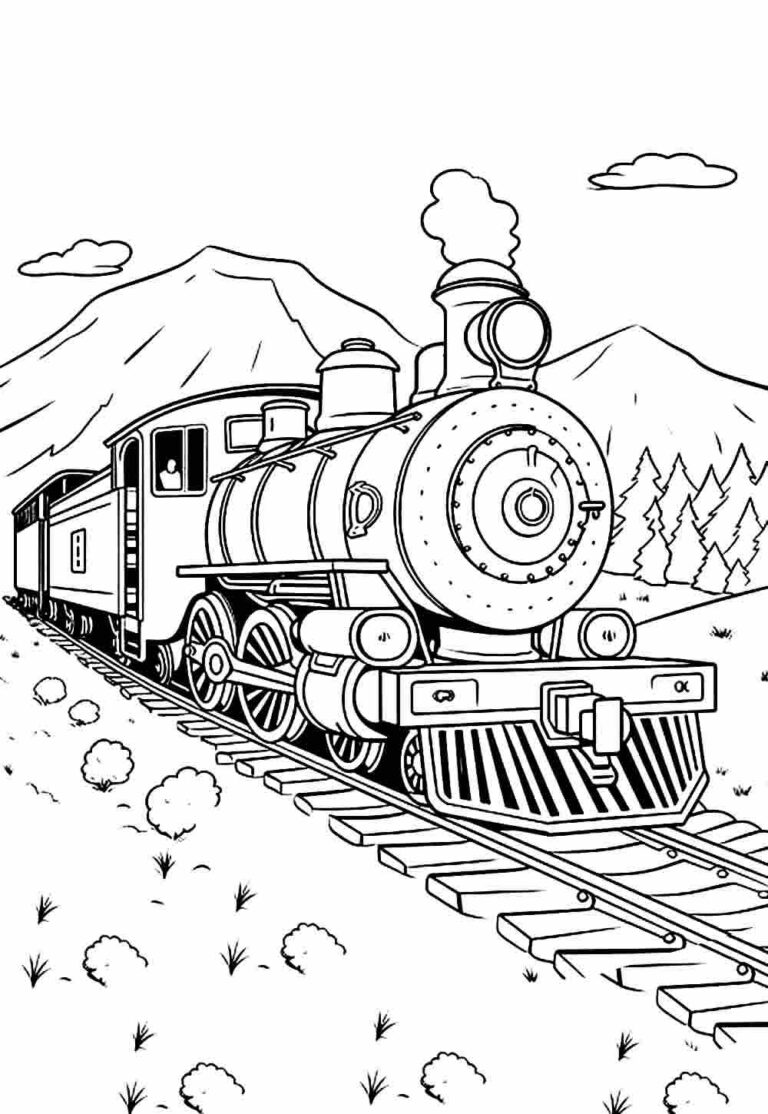 Desenhos De Trem Para Colorir E Imprimir Tudo Para Colorir