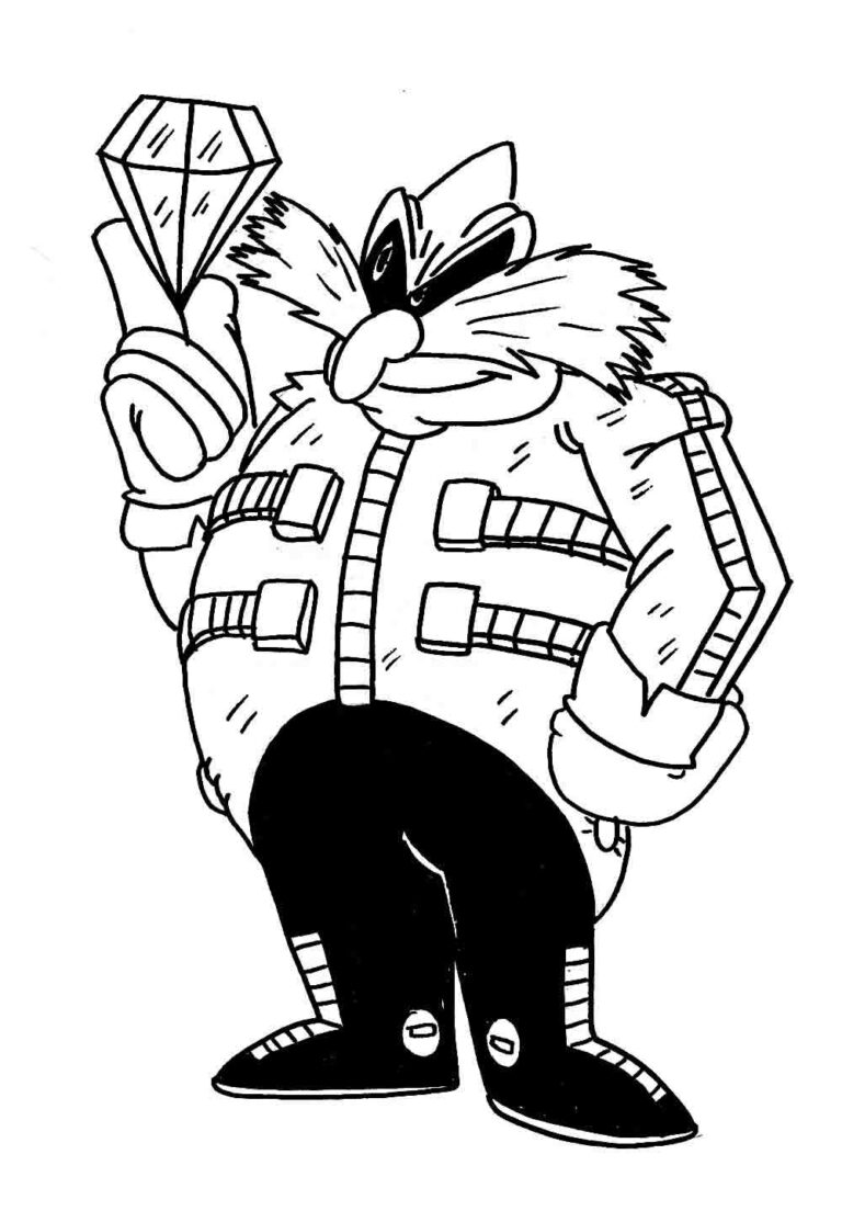 Desenhos De Doutor Ivo Eggman Robotnik Para Colorir Tudo Para Colorir