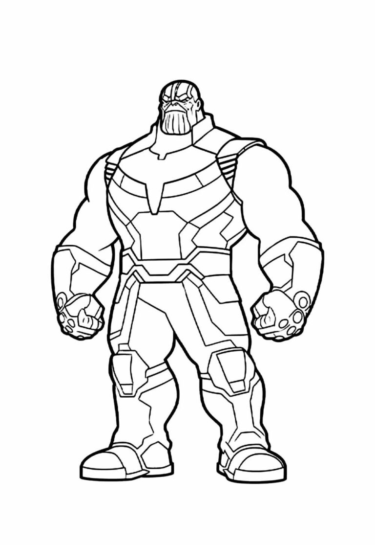 Desenhos Do Thanos Modelos Para Colorir