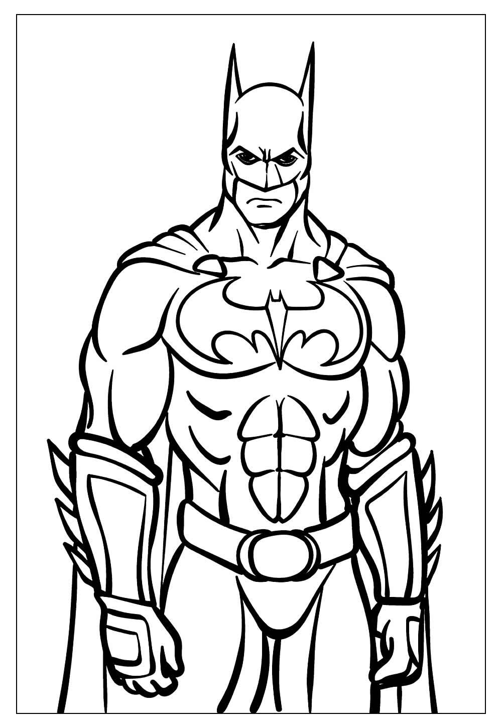 Desenho do Batman para pintar e colorir