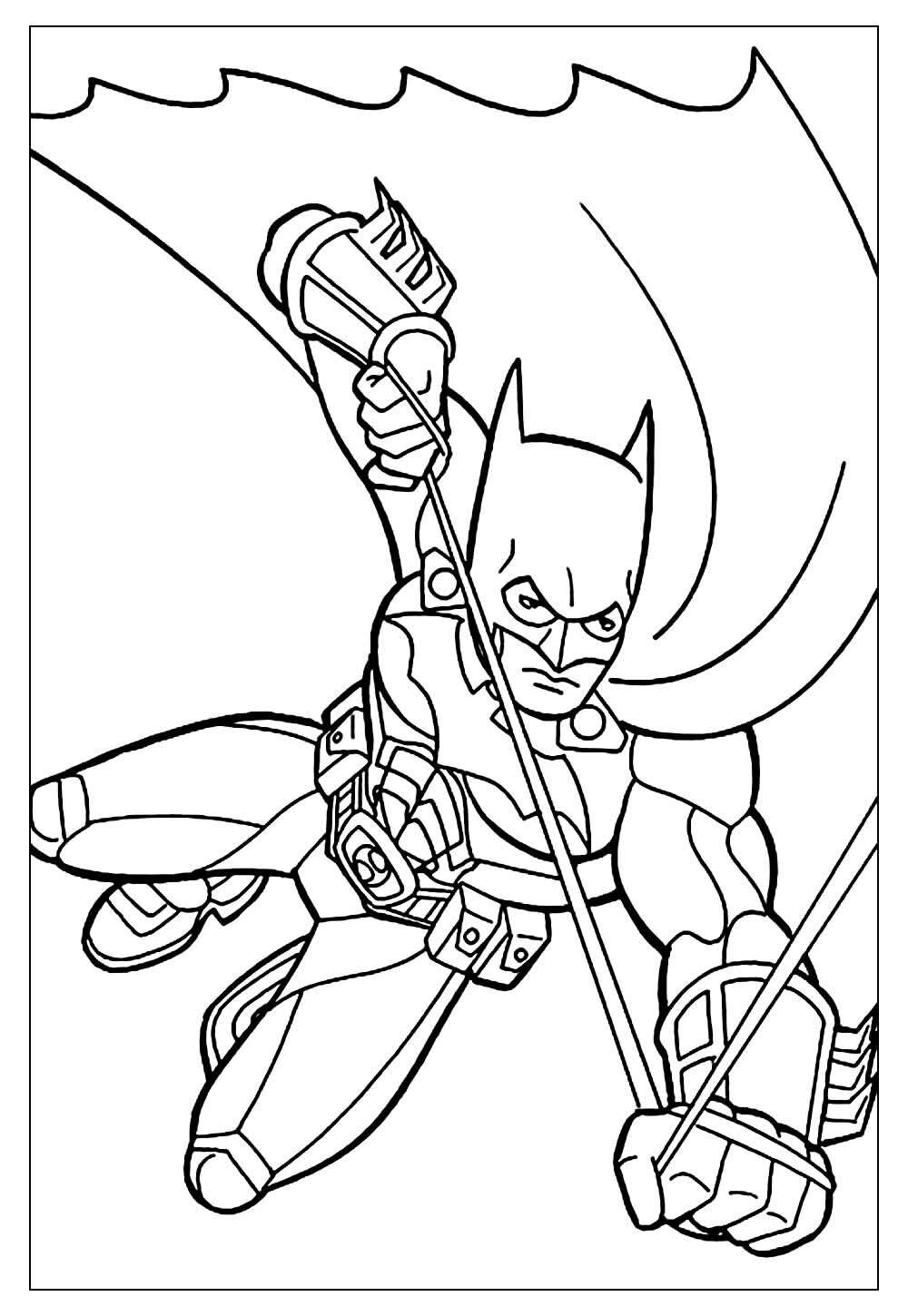 Imagem do Batman para pintar e colorir