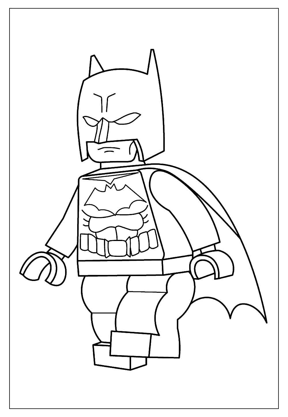 Imagem do Batman Lego para pintar e colorir