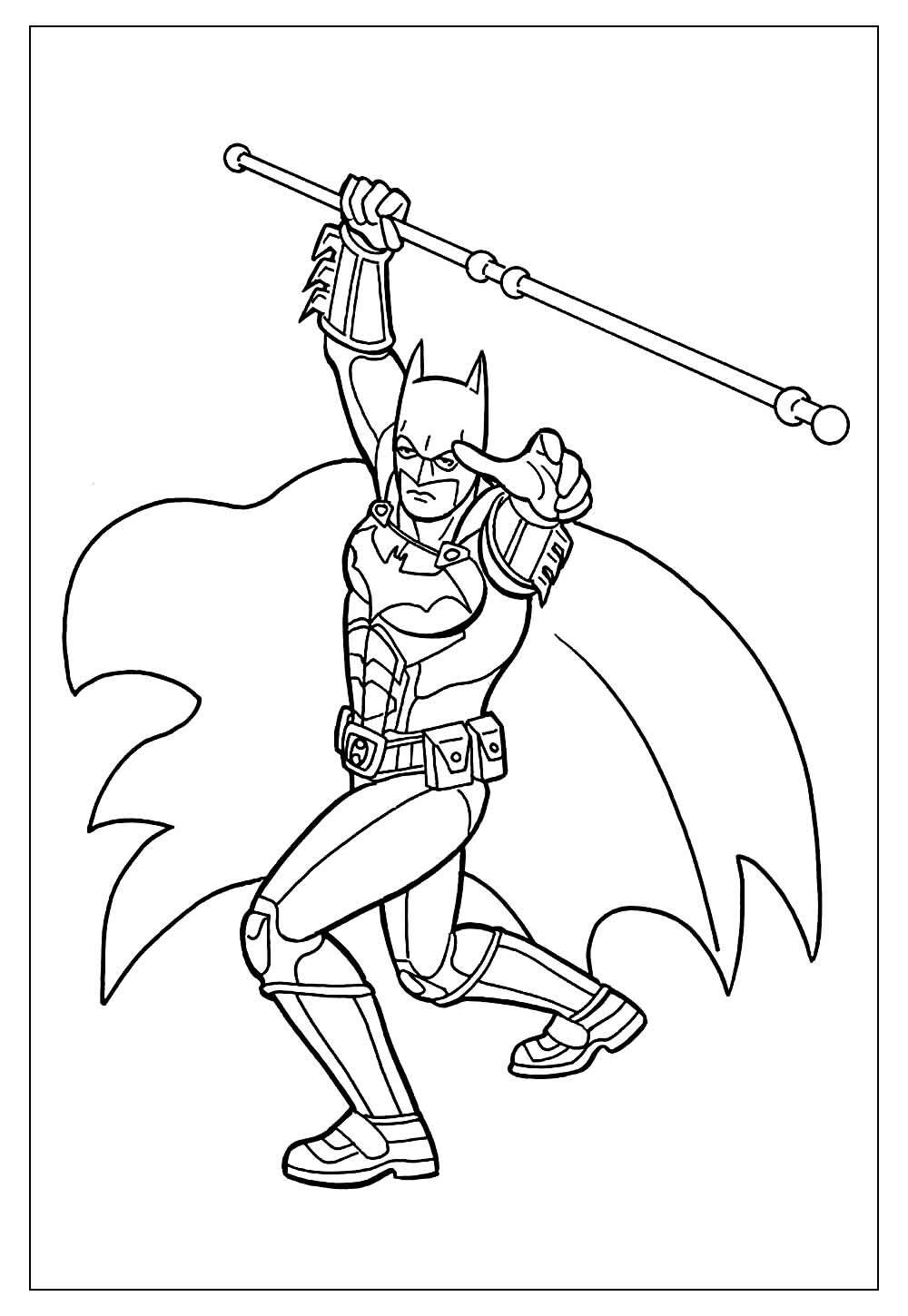 Desenho para colorir do Batman