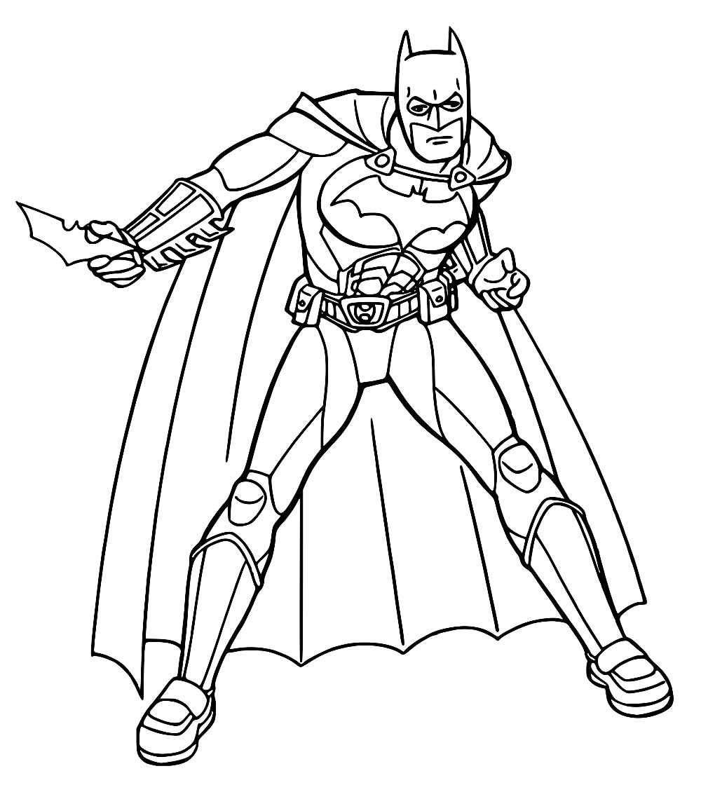 Desenho do Batman para colorir