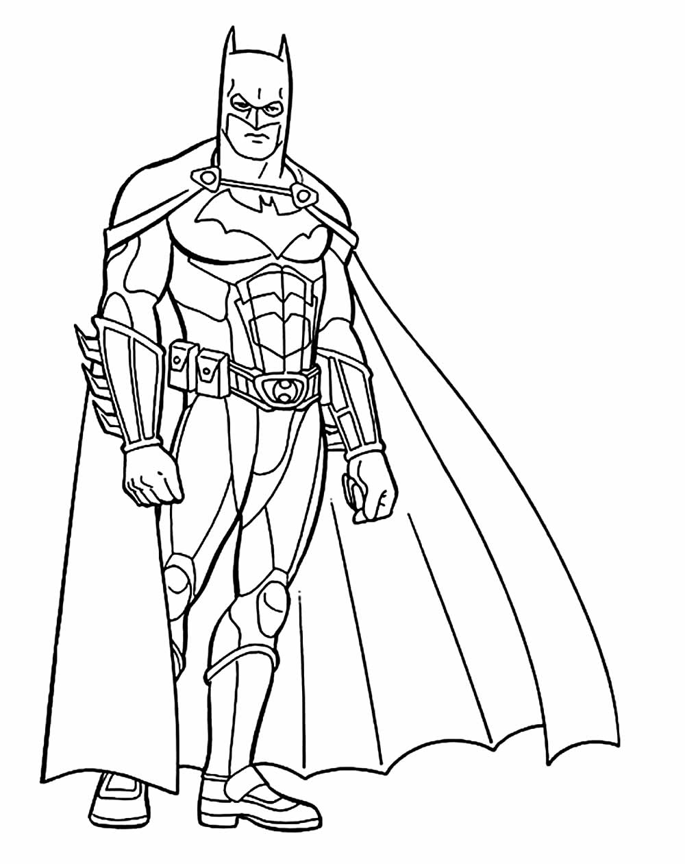 Desenho para colorir do Batman