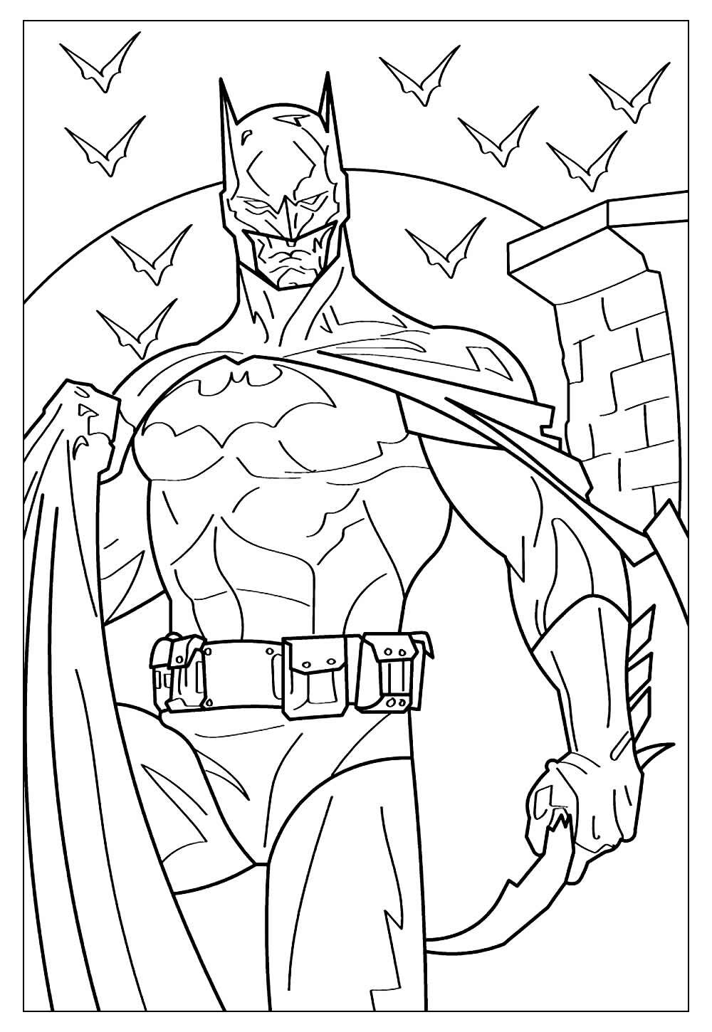 Desenho do Batman para colorir