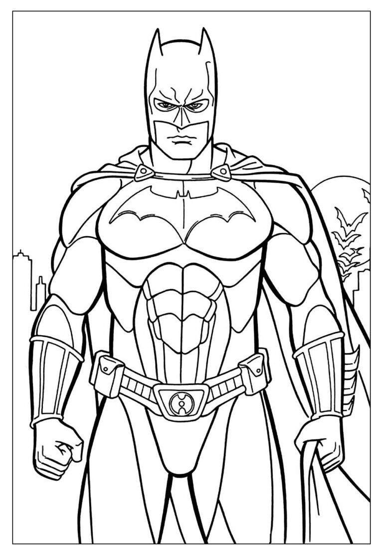 Desenhos do Batman para Colorir e Imprimir