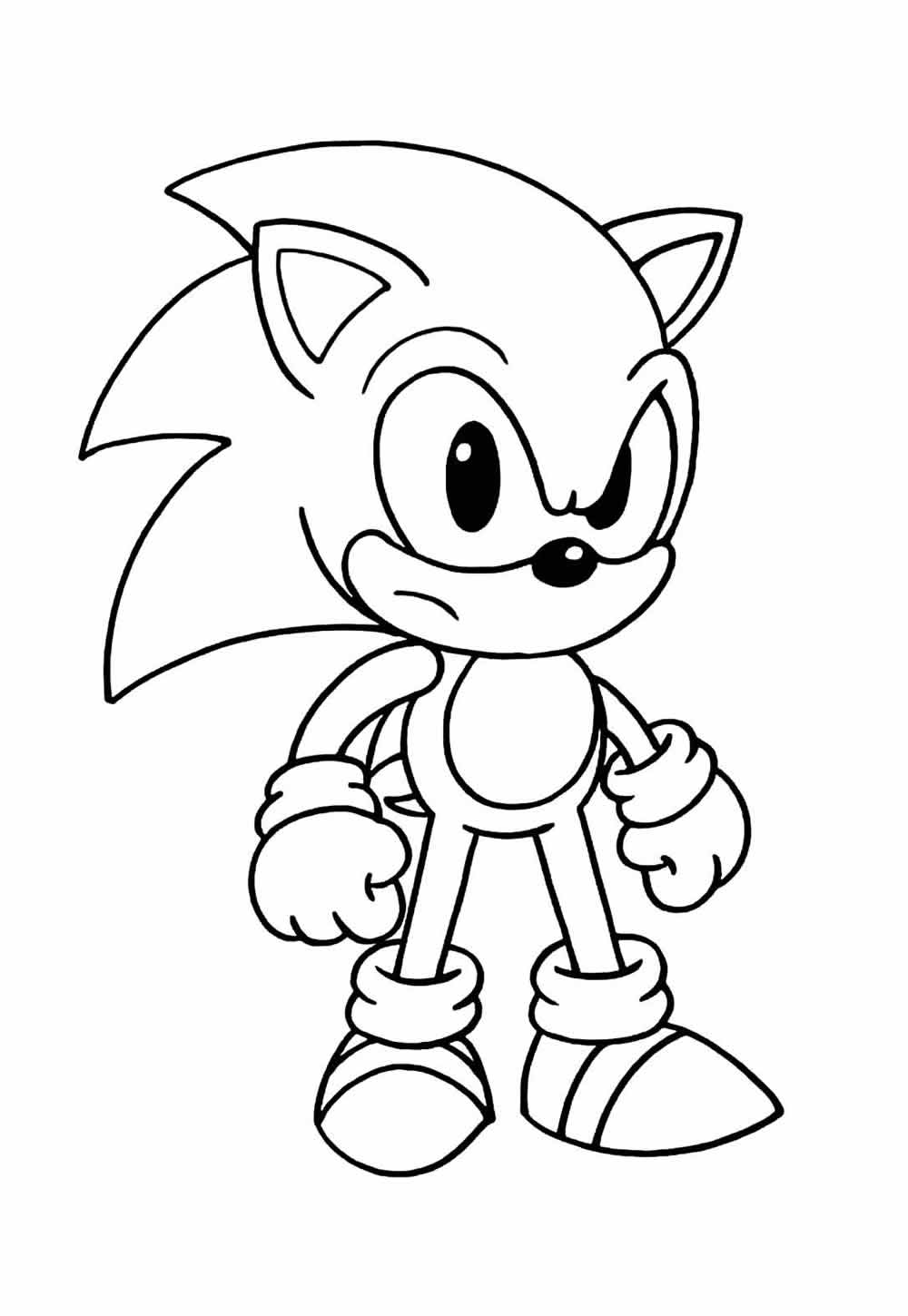 Desenho para colorir do Sonic