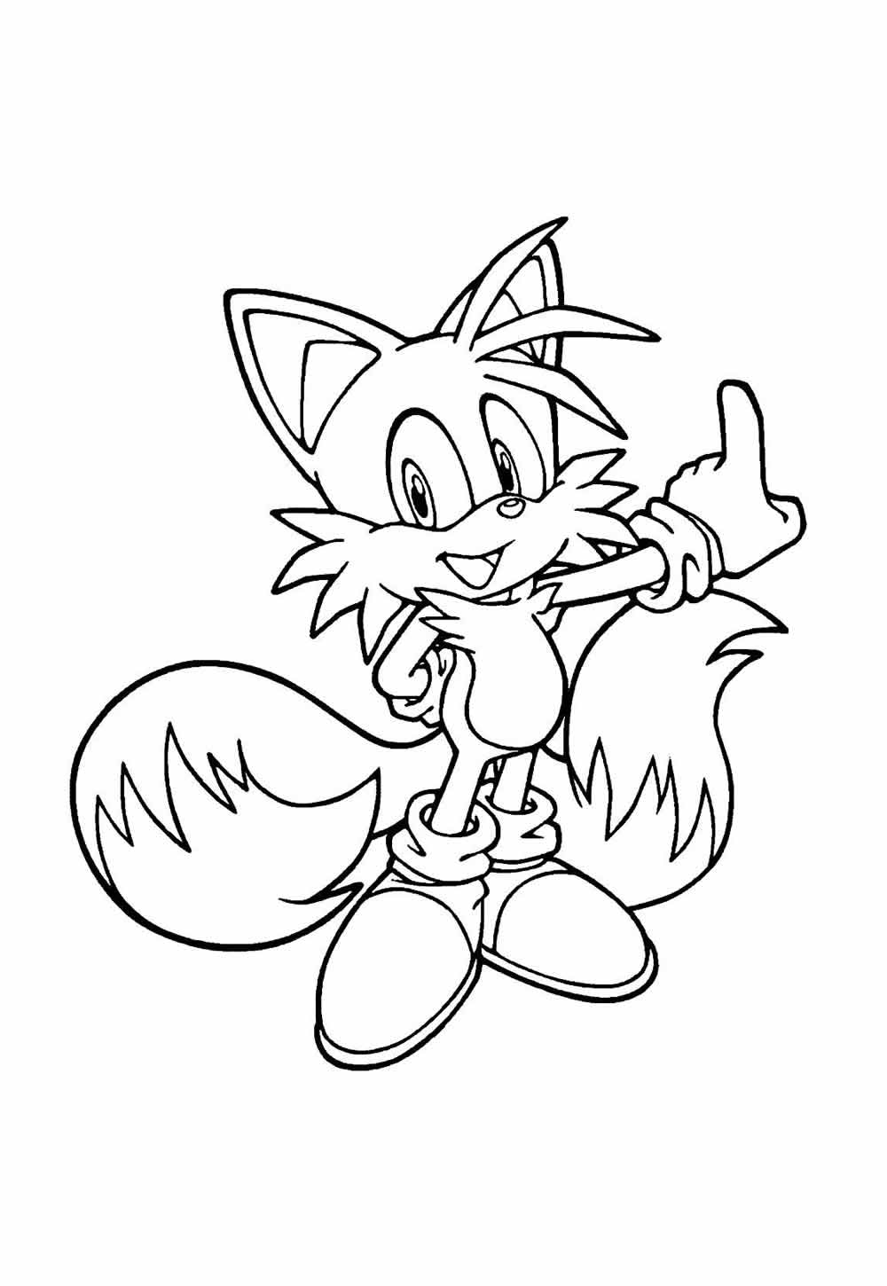 Tails para colorir - Desenho