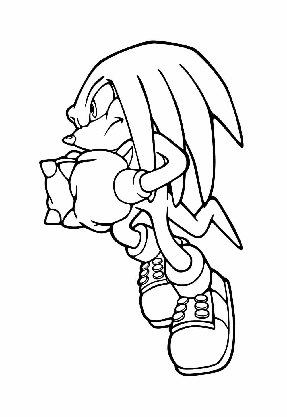 Desenho Sonic para colorir - Knuckles