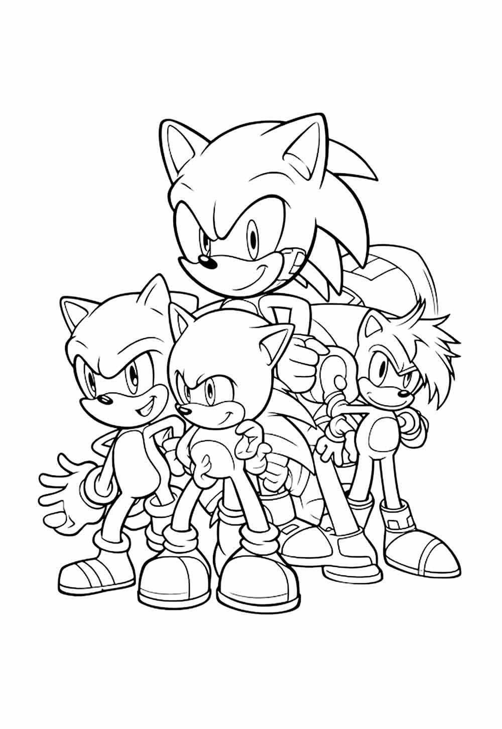 Colorir Sonic - Desenho