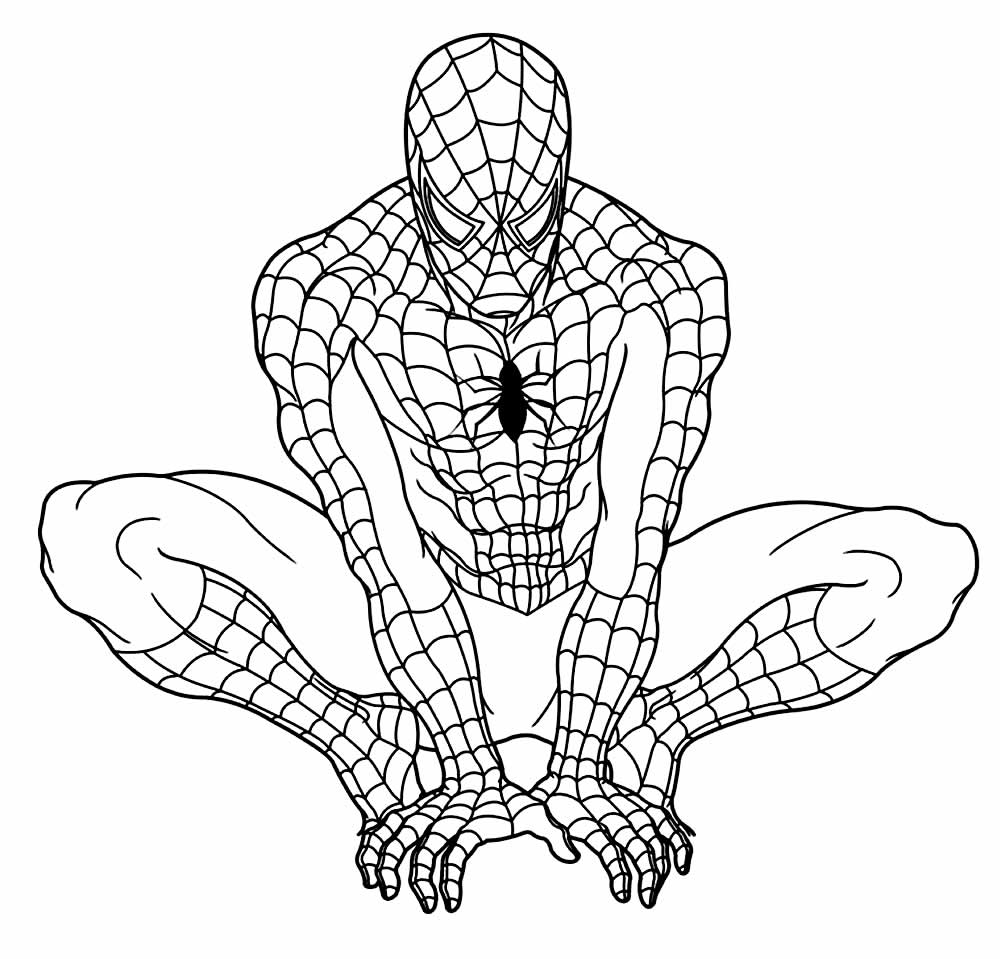 Imagens de Homem-Aranha para colorir - Dicas Práticas  Desenhos de homens,  Desenhos para colorir, Páginas para colorir da disney