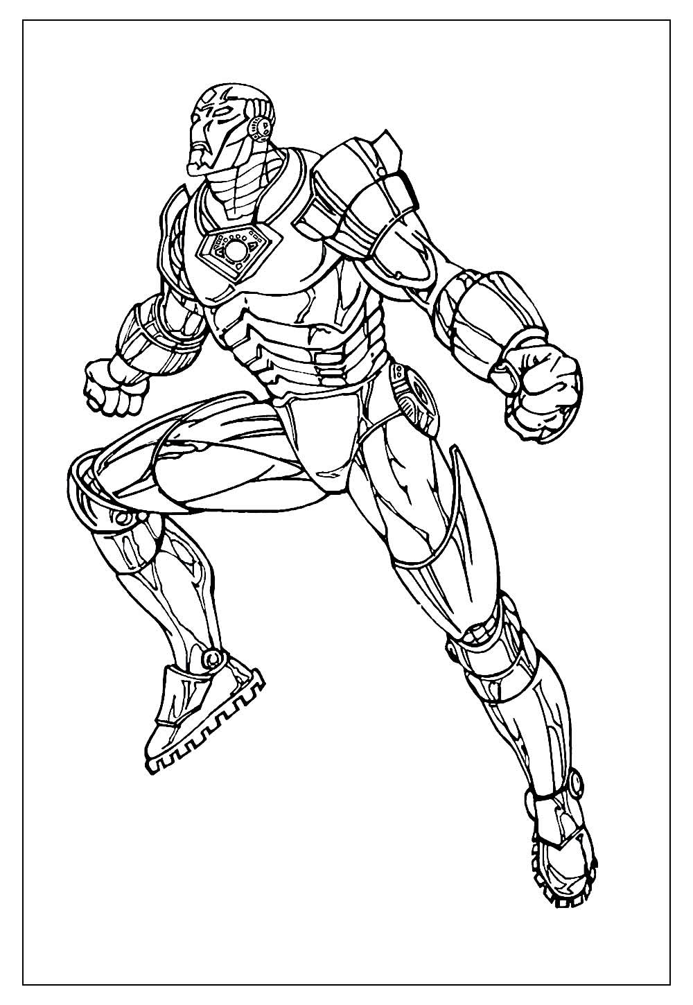 Desenhos do Homem de Ferro para Colorir e Pintar