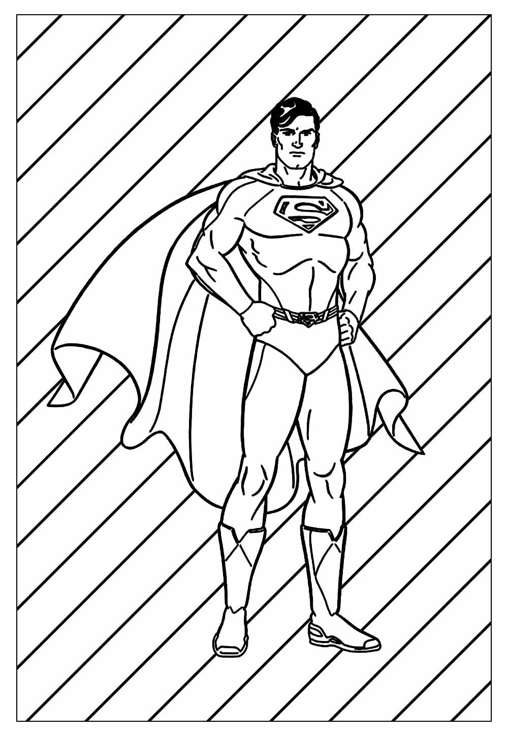 Desenho do Super-Homem para colorir