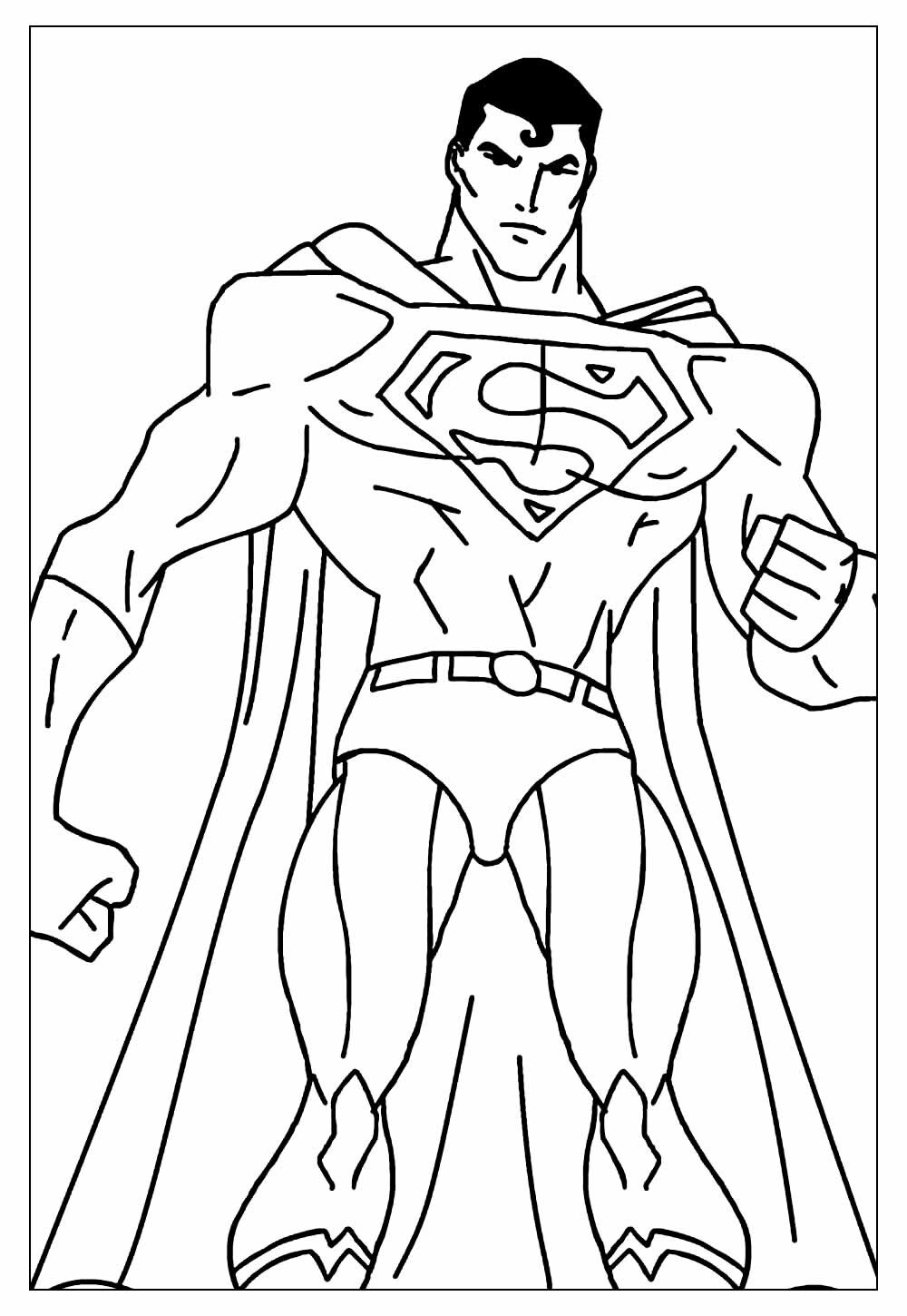 Desenho do Super-Homem para colorir