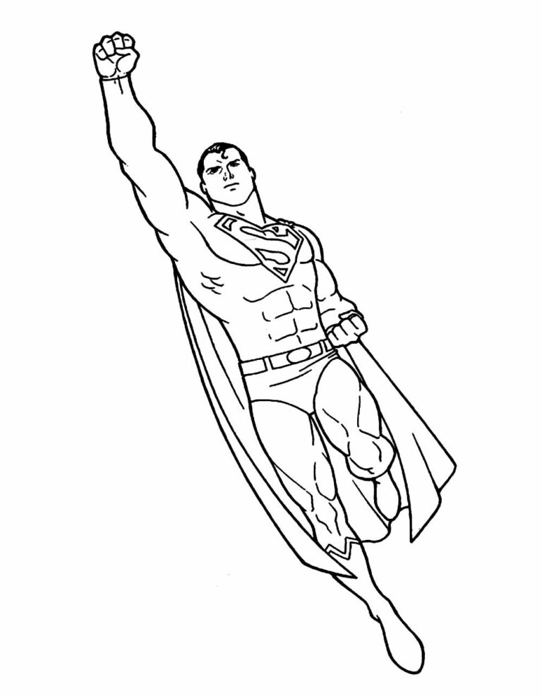 Desenhos do Super-Homem para Colorir e Pintar