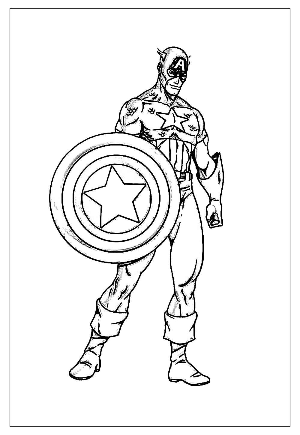 Desenho do Capitão América