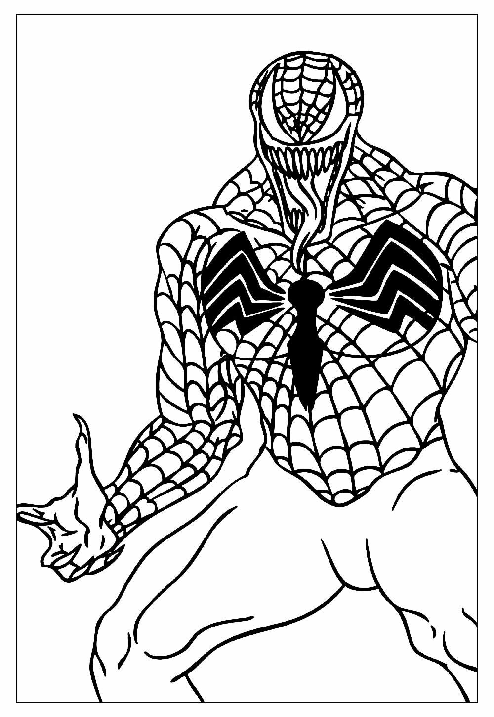 Desenho do Venom para colorir