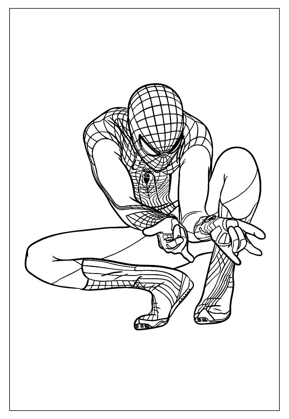Desenho Homem-Aranha Colorir