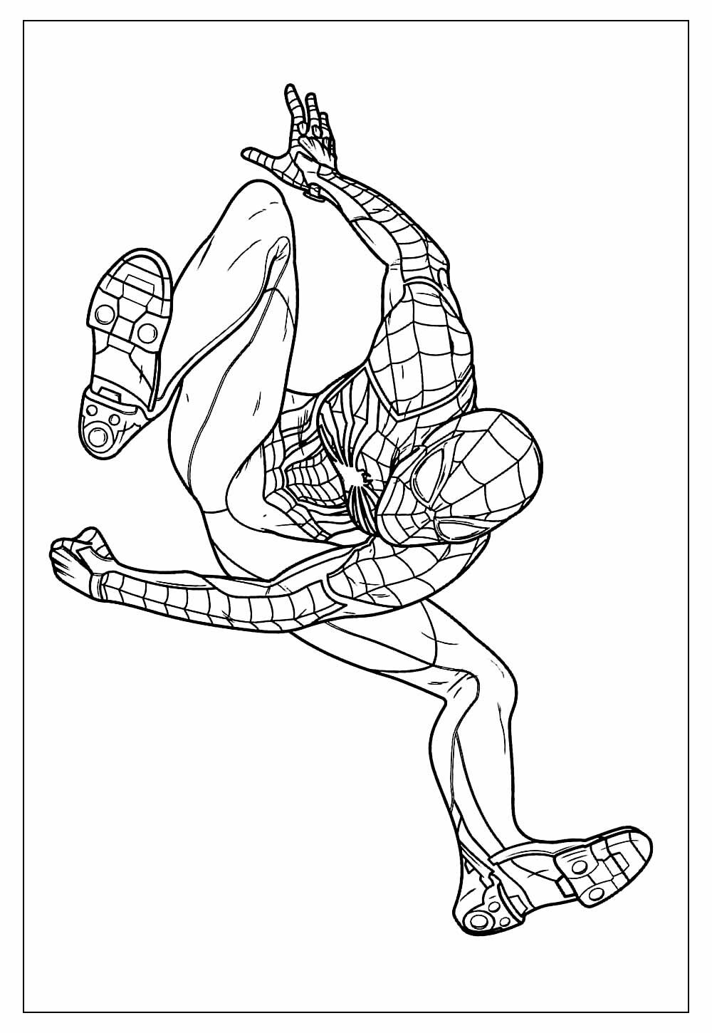 Homem aranha e aranha para colorir - Imprimir Desenhos