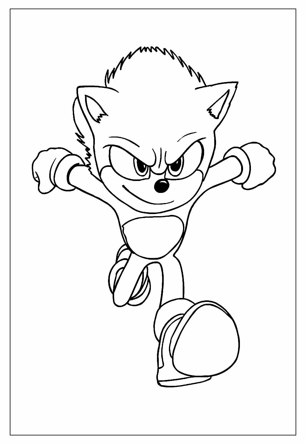 Desenhos de Sonic para colorir · Creative Fabrica