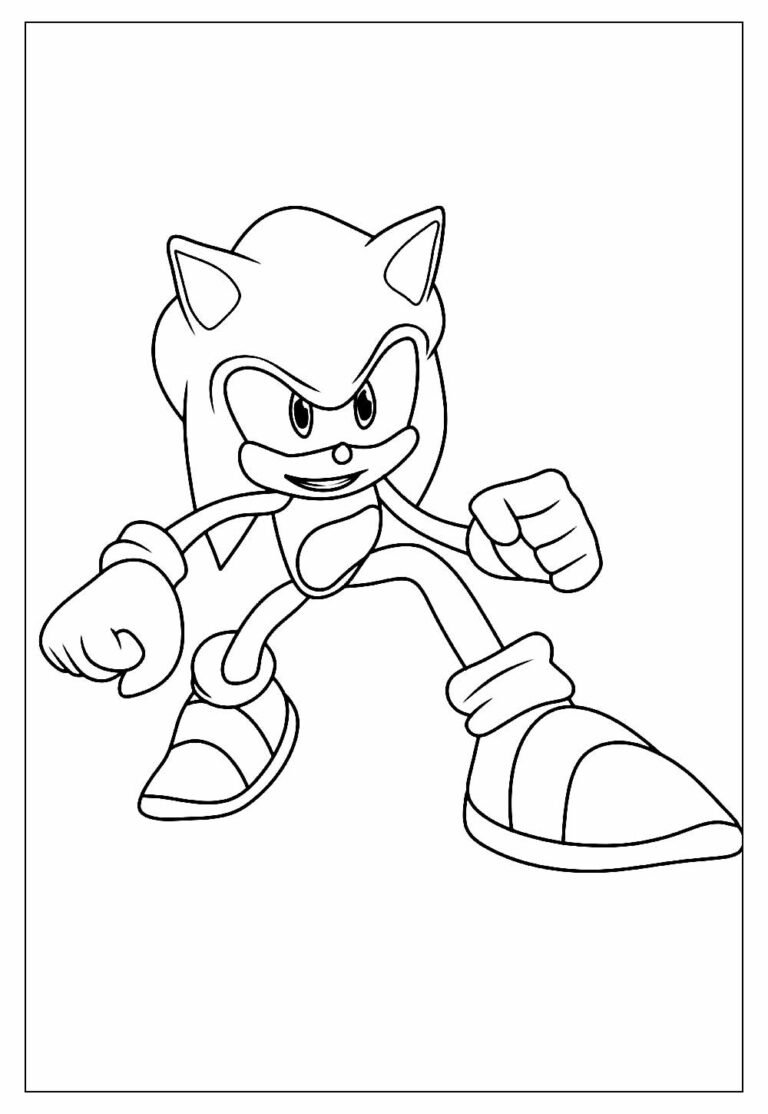 Desenhos do Sonic para Colorir e Pintar
