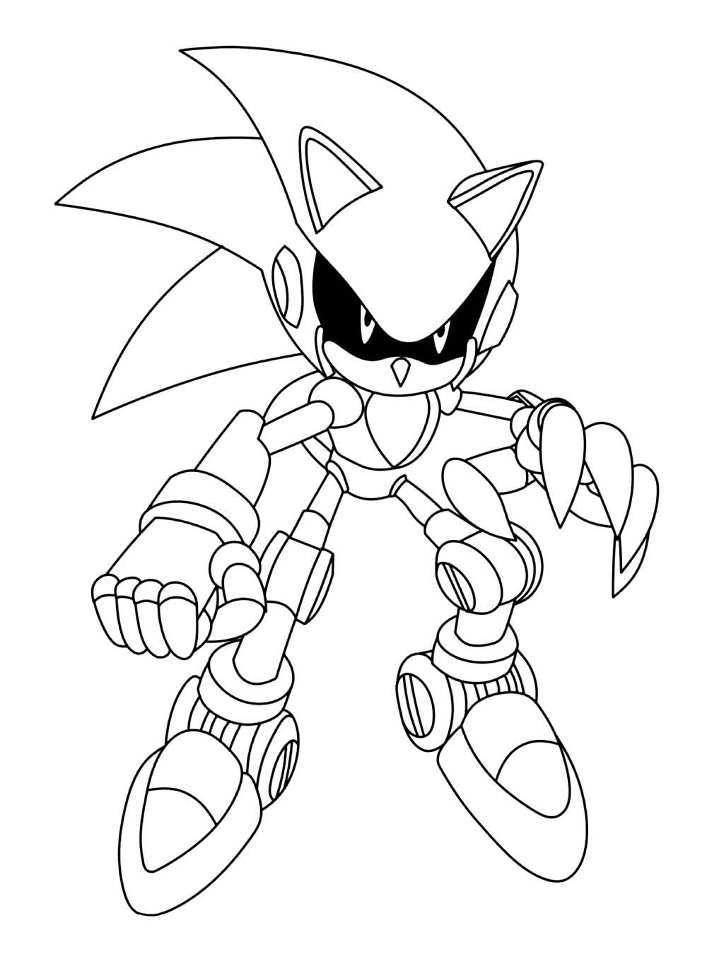 Sonic para colorir - Desenhos Imprimir