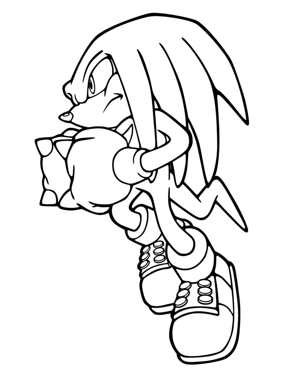 Desenho do Sonic para colorir