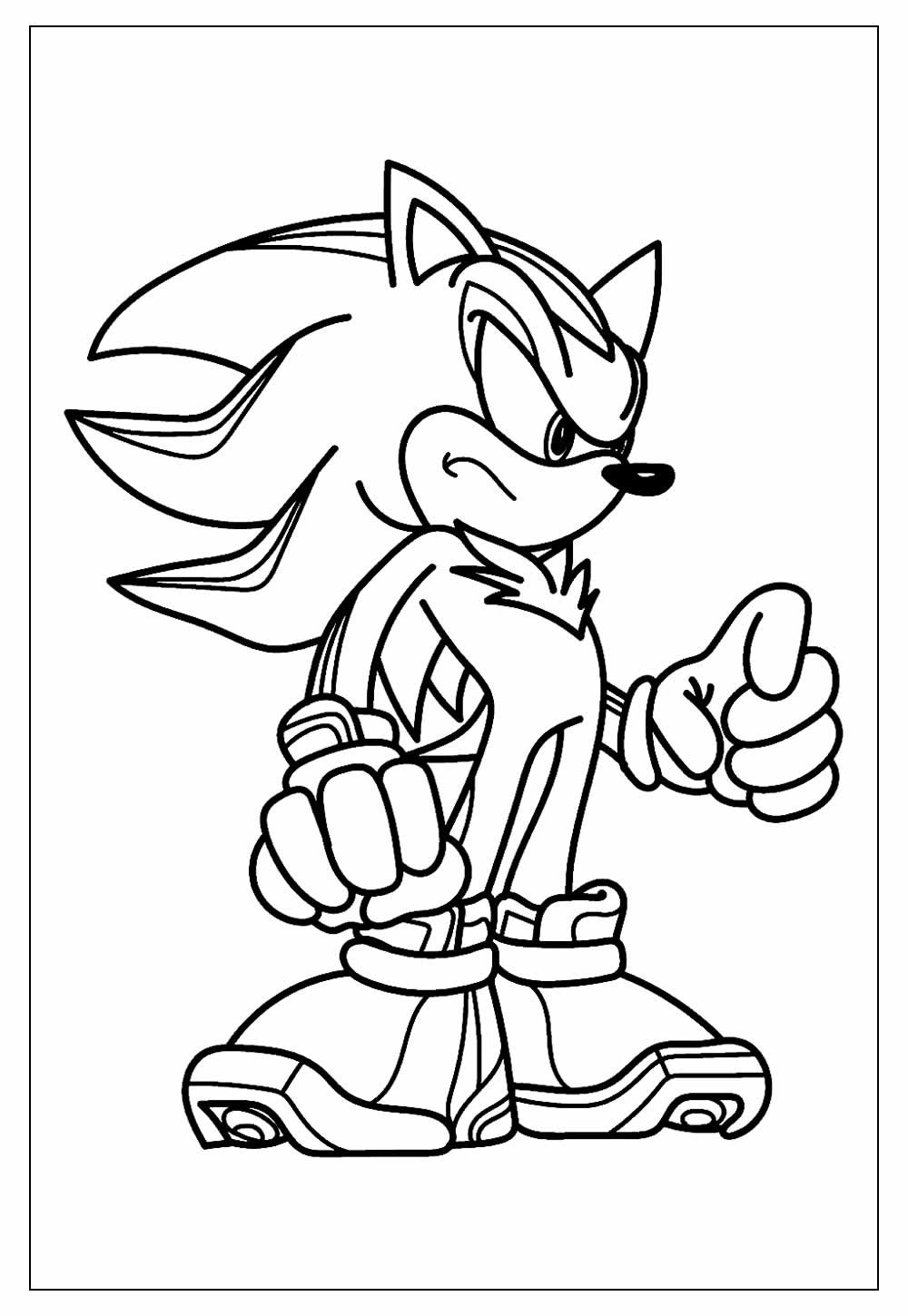 Desenhos do Sonic para Colorir e Pintar