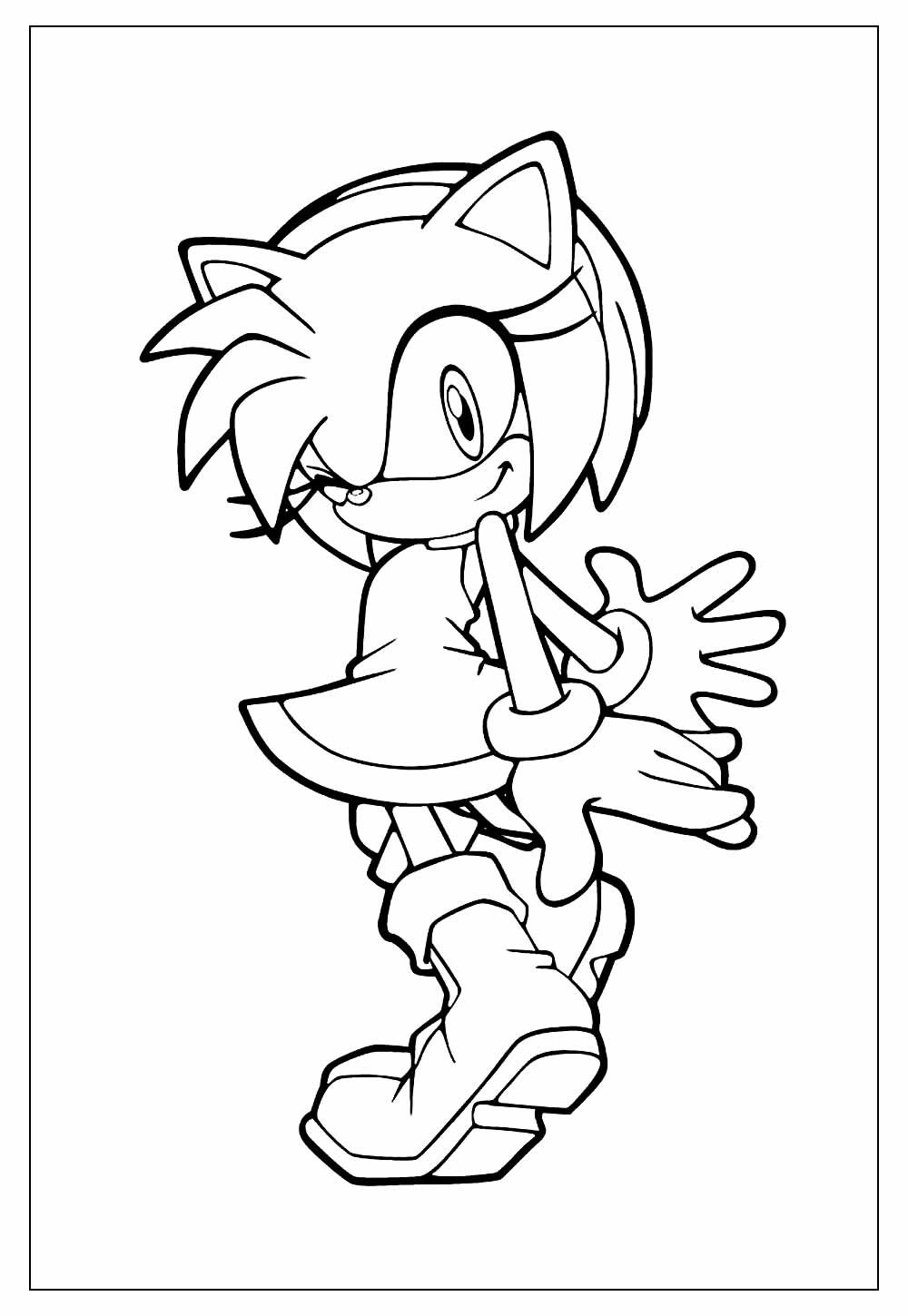 Desenhos do Sonic para colorir
