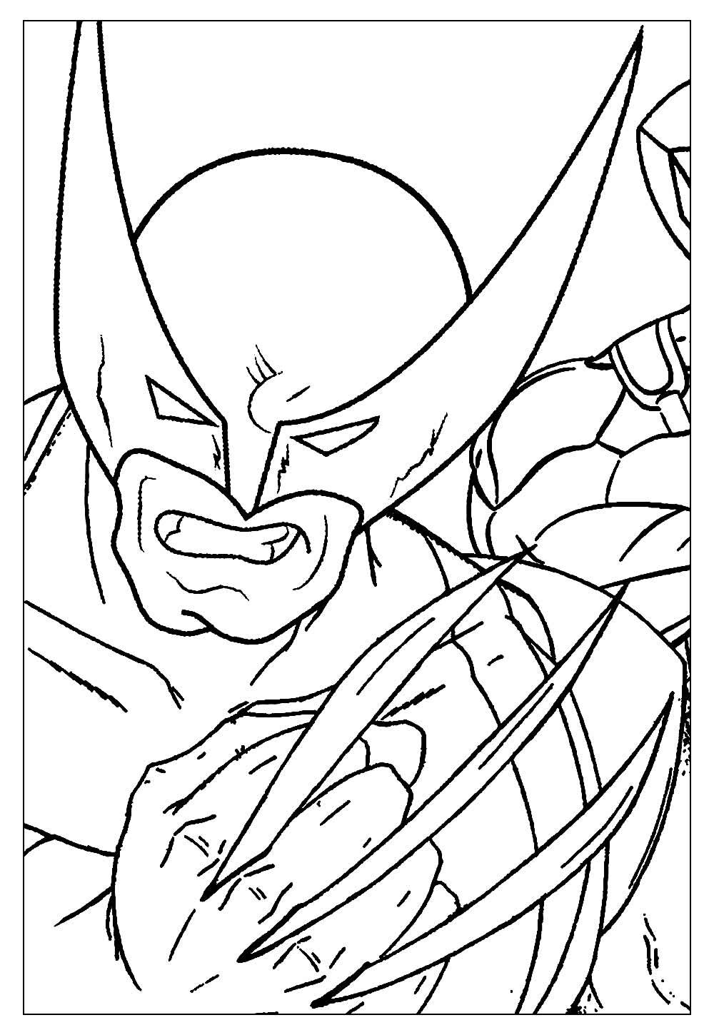 Desenho Wolverine Colorir