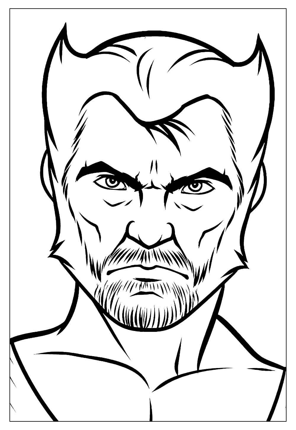 Desenhos do Wolverine para Colorir e Imprimir