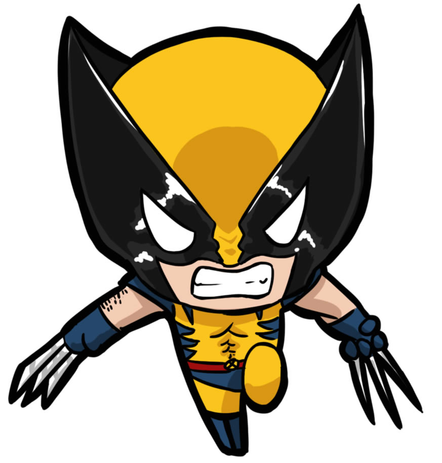 Molde Colorido do Wolverine