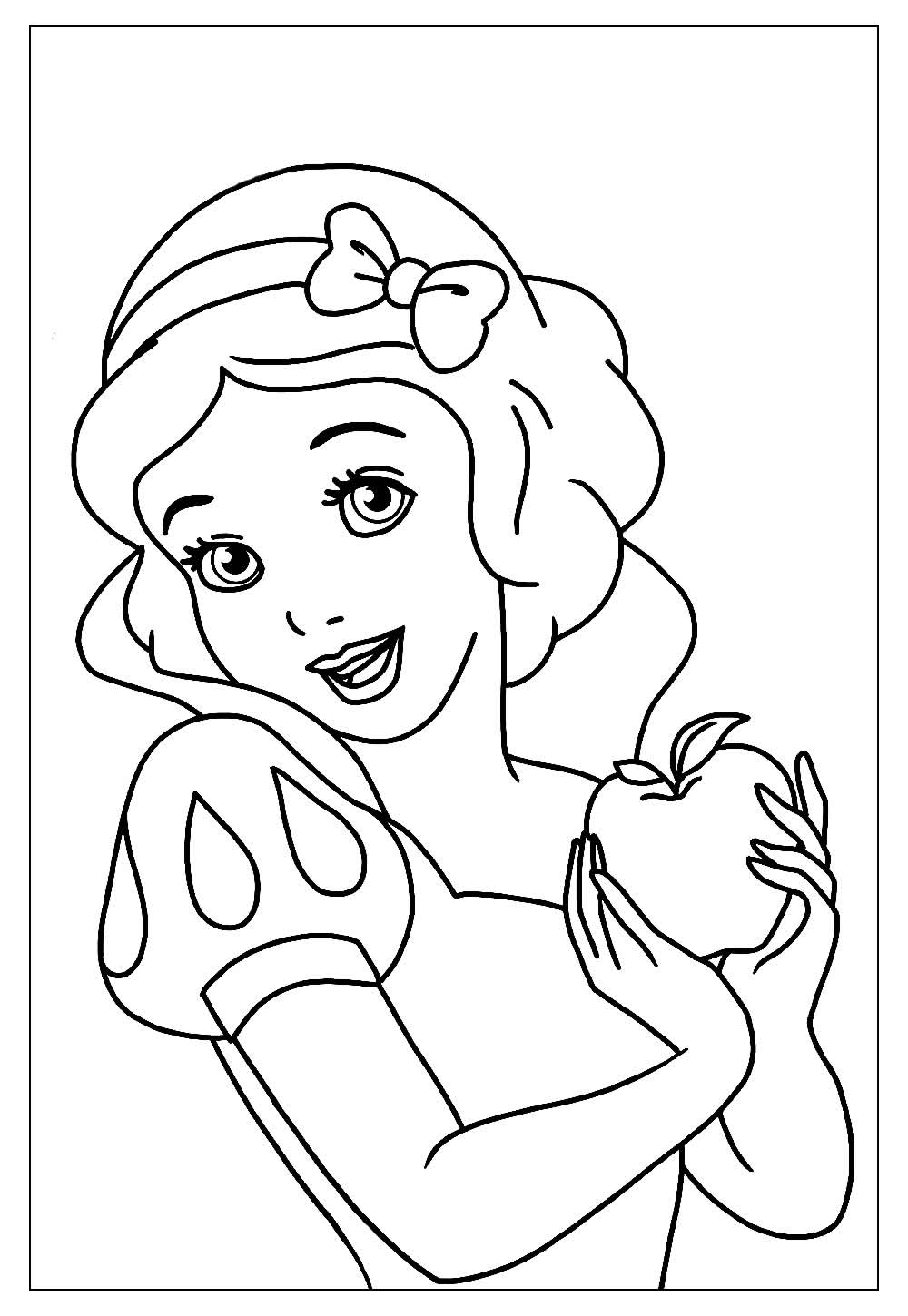 Desenhos da Branca de Neve - Modelos para Colorir