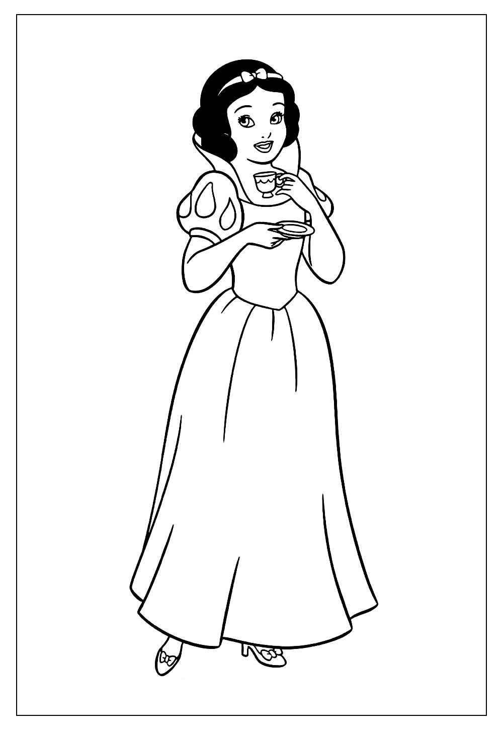 Desenhos Da Branca De Neve Modelos Para Colorir