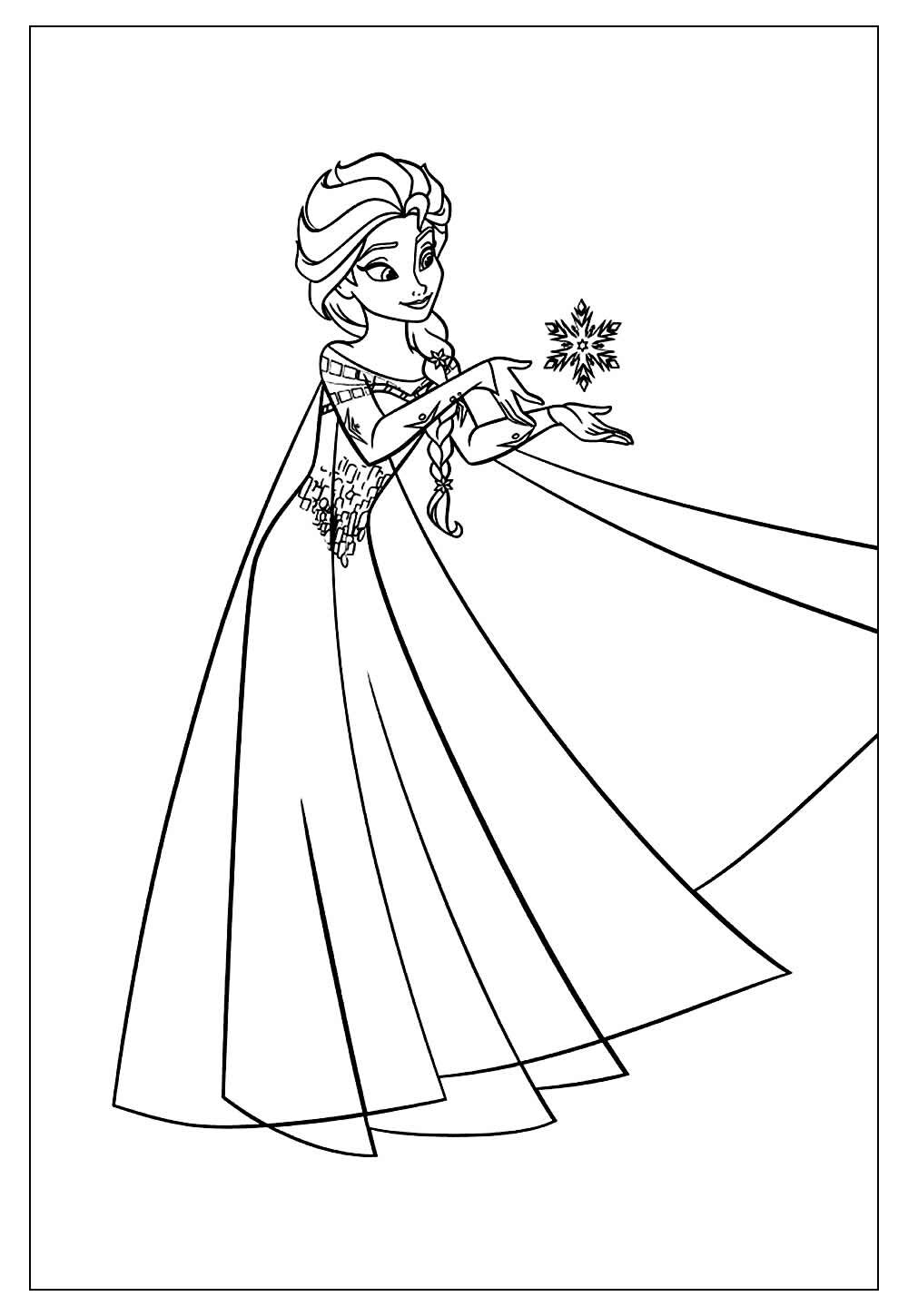 Elsa para colorir