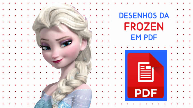 Desenhos da Frozen para colorir em PDF