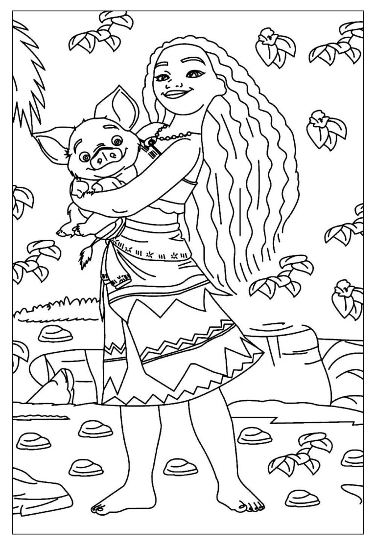 Desenhos da Moana - Modelos para Colorir - Tudo Para Colorir