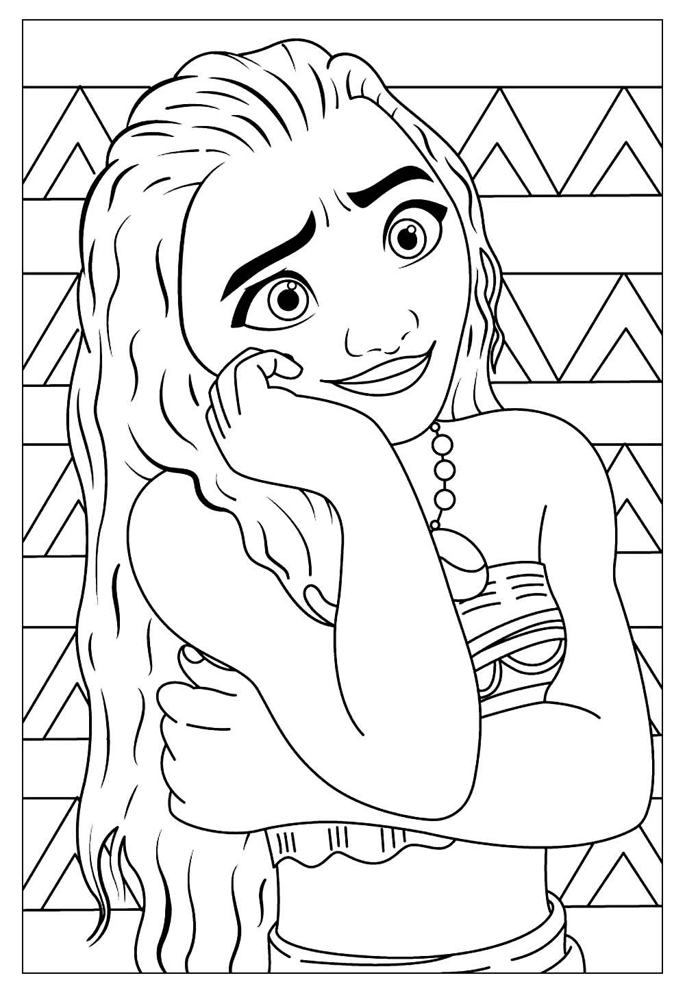 Desenhos da Moana - Modelos para Colorir - Tudo Para Colorir