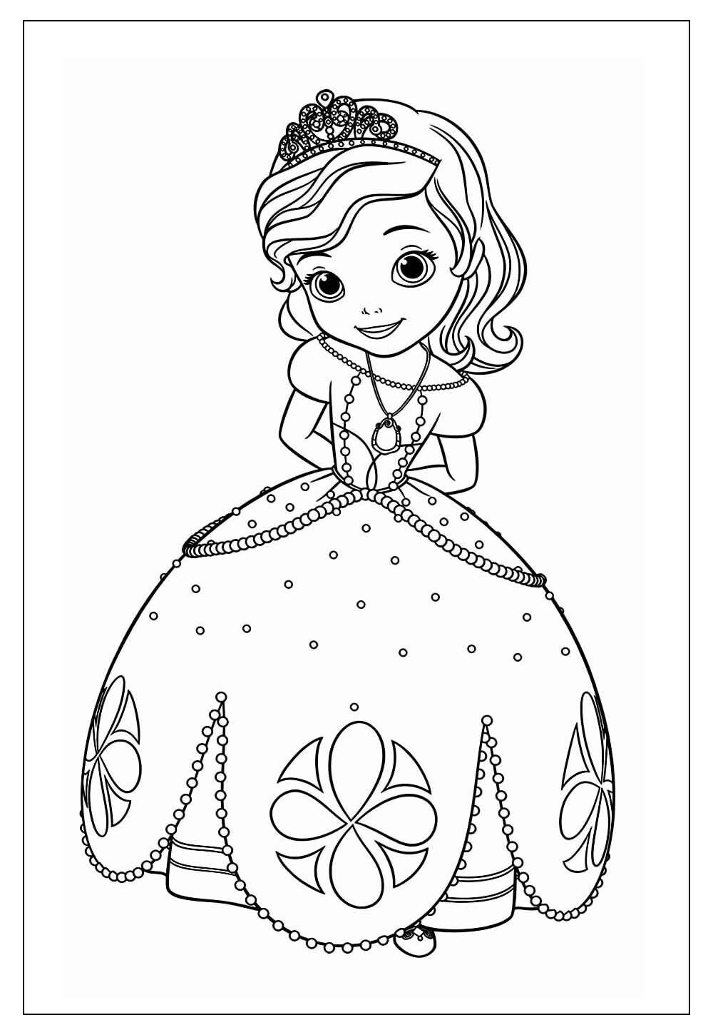 Livro de colorir com atividades e desenhos da Princesa Sofia para você  imprimir…