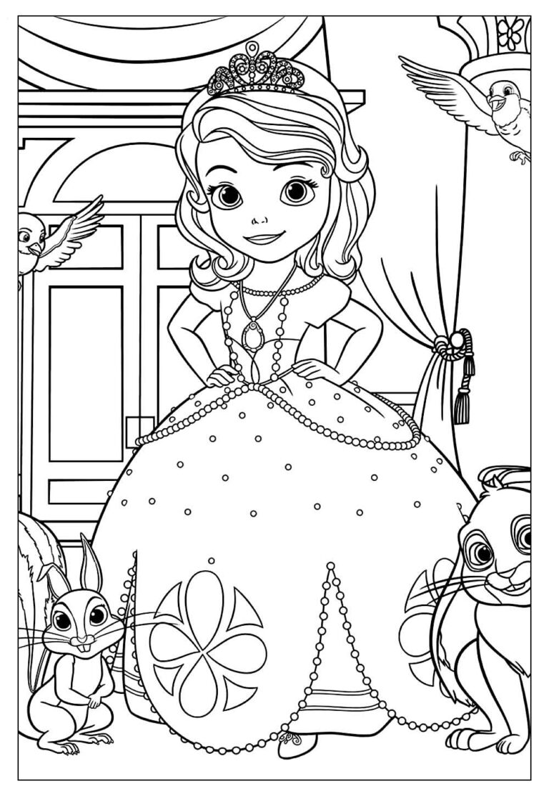 Desenhos Da Princesinha Sofia Modelos Para Colorir