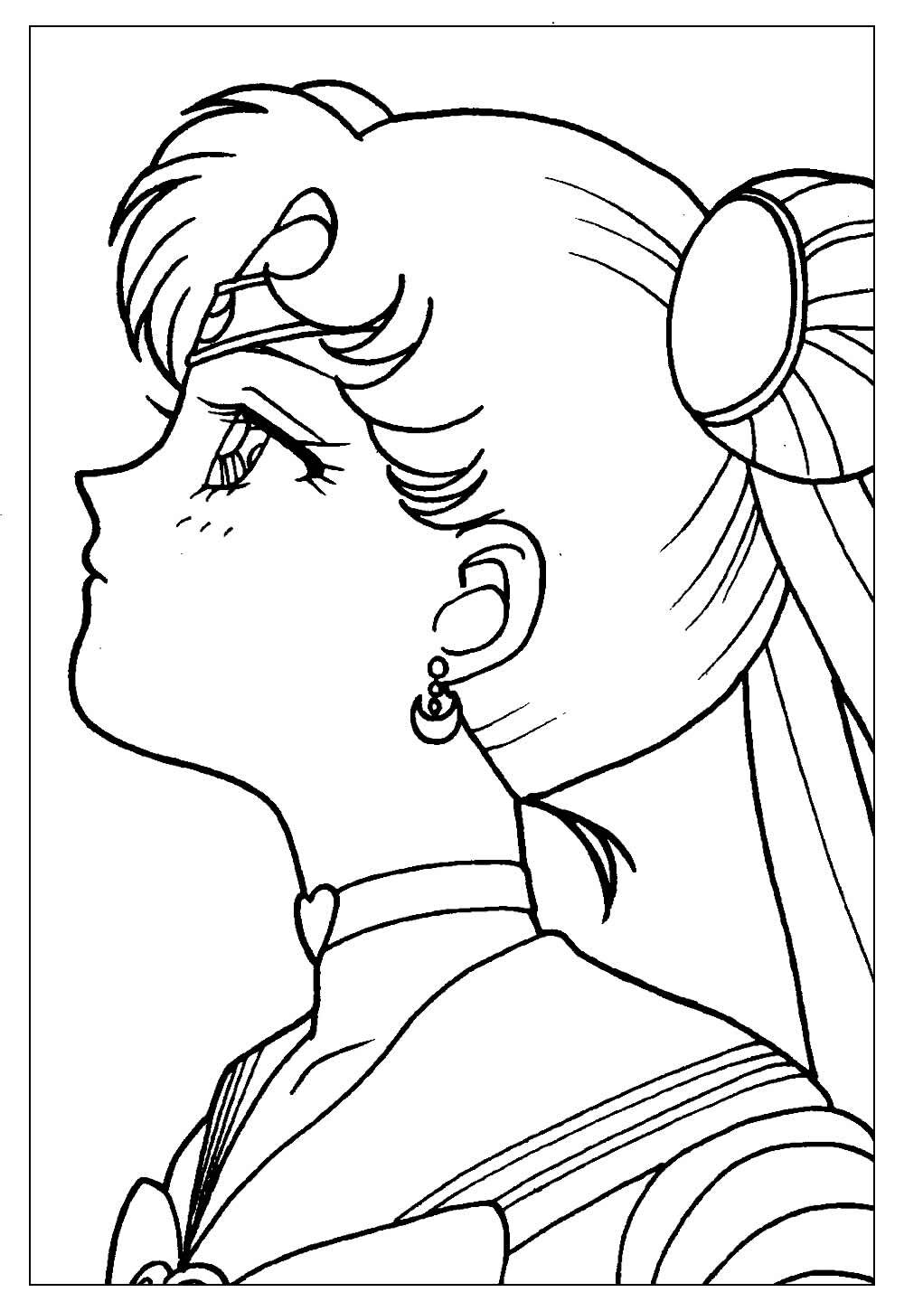 Sailor Moon para colorir - Desenho