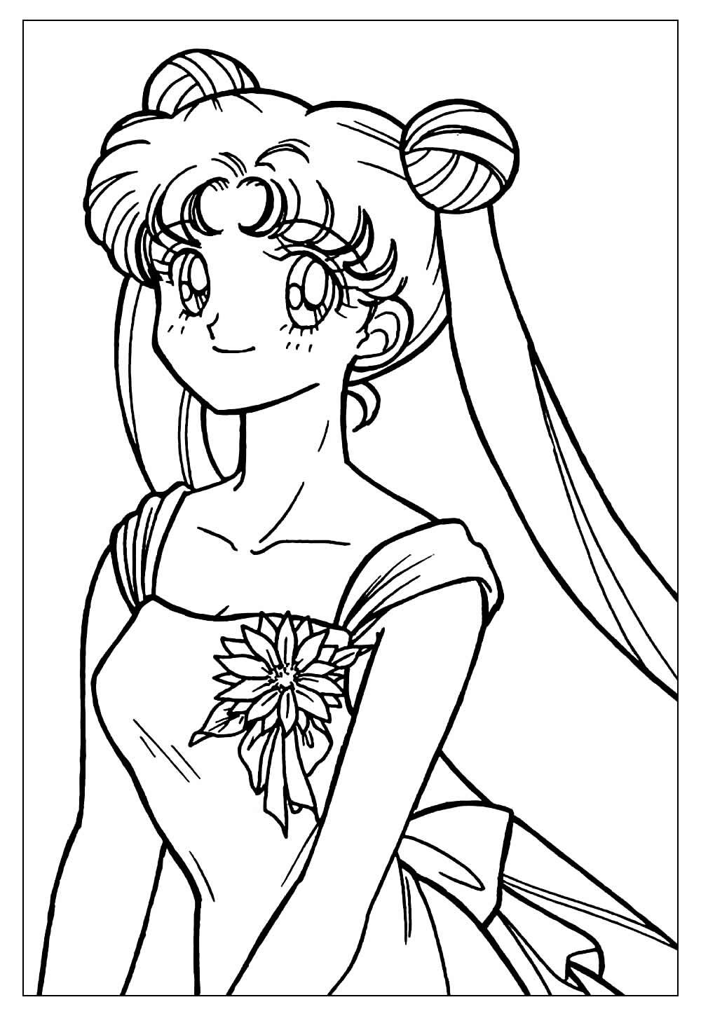 Imagem da Sailor Moon para pintar