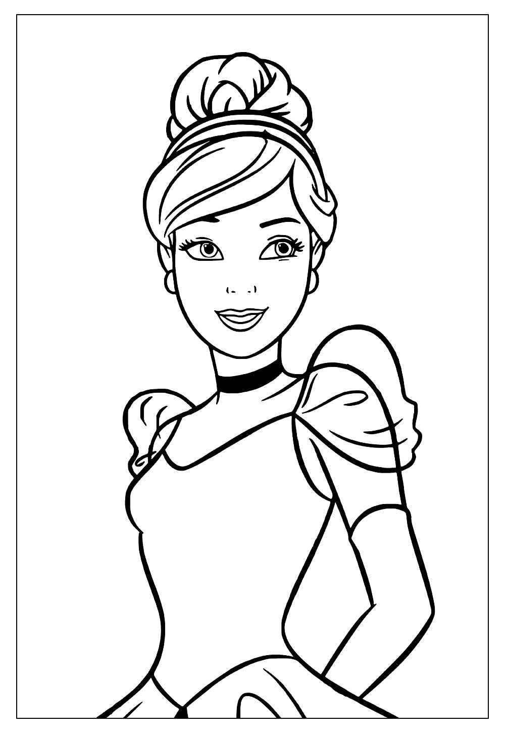Pintar Desenho da Cinderela, Desenho Princesas da Disney
